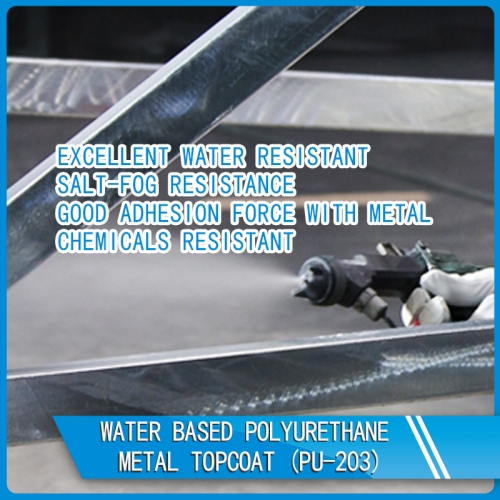 capa superior de metal de poliuretano