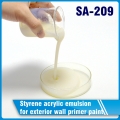emulsión acrílica de estireno para pintura de imprimación de pared exterior sa-209 