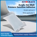 Adhesivo sensible a la presión de fusión en caliente acrílico de curado UVA utilizado en papel compuesto, papel texturizado (UVA-002) 