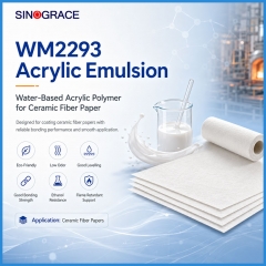 Emulsión adhesiva acrílica a base de agua OEM para papeles de fibra cerámica