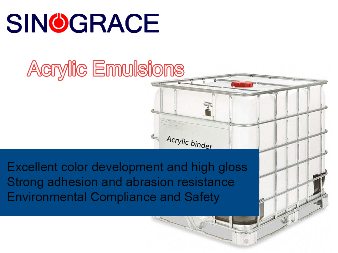 Application of Water-Based Acrylic Emulsions in Cigarette Packaging Ink