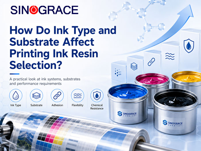 ¿Cómo afectan el tipo de tinta y el sustrato a la selección de la resina de tinta de impresión?